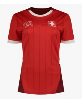 Svizzera Maglia Gara Casa Repliche Europei 2024 Donna